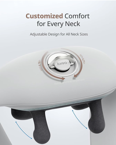 Cordless Shiatsu Neck and Shoulder Massagers with Heat, Adjustable Massage Head, - Bild 4 von 9