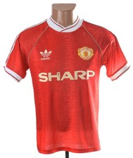 MANCHESTER UNITED 1990/1992 HOME FOOTBALL SHIRT JERSEY ADIDAS SIZE S ADULT