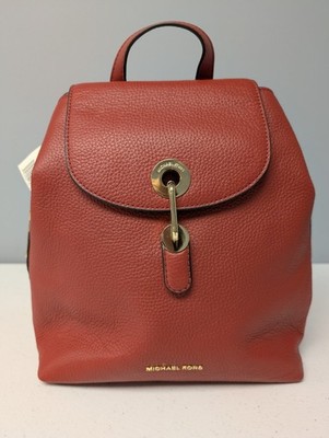 Michael Kors Raven Medium Brown Pebble Leather Multi Pocket Backpack Bag Purse Michael Kors Raven Medium Brown Pebble | Mercari main image 4