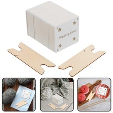 Braiding Tool Kit Tablet Weaving Supplies Tablets with Wood Shuttles