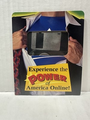 Vintage AOL America Online Version 3.0 Floppy Disk Mailer 50 Free Hours Sealed