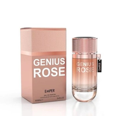 Emper Genius Rose for Women Perfume VIP 100ml - 3.4oz EDP made in UAE