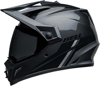 Bell MX-9 Adventure MIPS Motorcycle Helmet Alpine Gloss Charcoal/Silver Medium