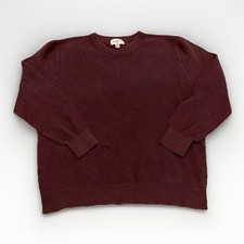 Goodfellow Co Size XL Men's Standard Textured Maroon Crewneck Sweater