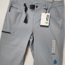 Stio Pinedale Men's Pants 34S NWT Gray Hiking Outdoor Nylon Blend 34/29 Dry Wind
