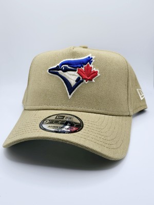 Toronto Blue Jays Logo Essentials Khaki New Era 9FORTY A-Frame Snapback Hat
