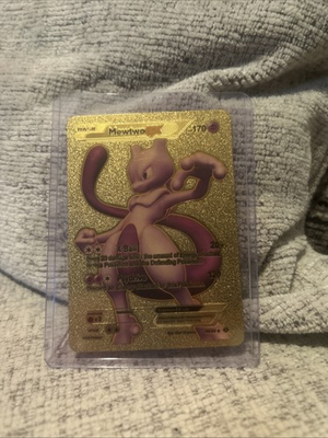 #ad Pokémon Mewtwo EX 2012 Gold Foil 98 99 Card Ultra Rare PSA 9 $700.00