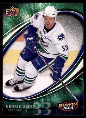 2008-09 Upper Deck Power Play Box Set Henrik Sedin Vancouver Canucks #292