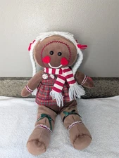 PBC International Musical Animated Plush Christmas Gingerbread Girl 18 "