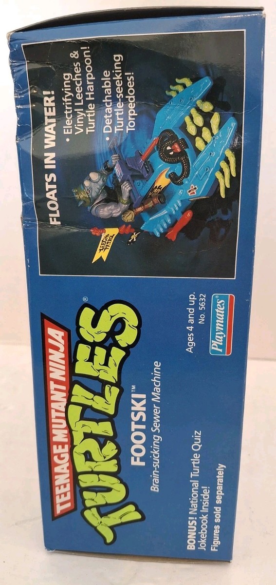 NEW! SEALED! TMNT Footski Playmates 1989 The Brain Sucking Sewer