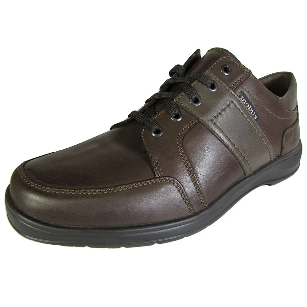 Mobils Ergonomic Men Edward Walking Shoe, Dark Brown, US 11.5
