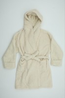 Marks & Spencer Women's Size L / XL Beige Dressing Gown Hooded Tie Pockets New