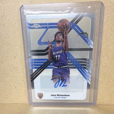 Topps 2025-26 Chrome Jase Richardson Next Stop Signatures RC Auto NS-JR