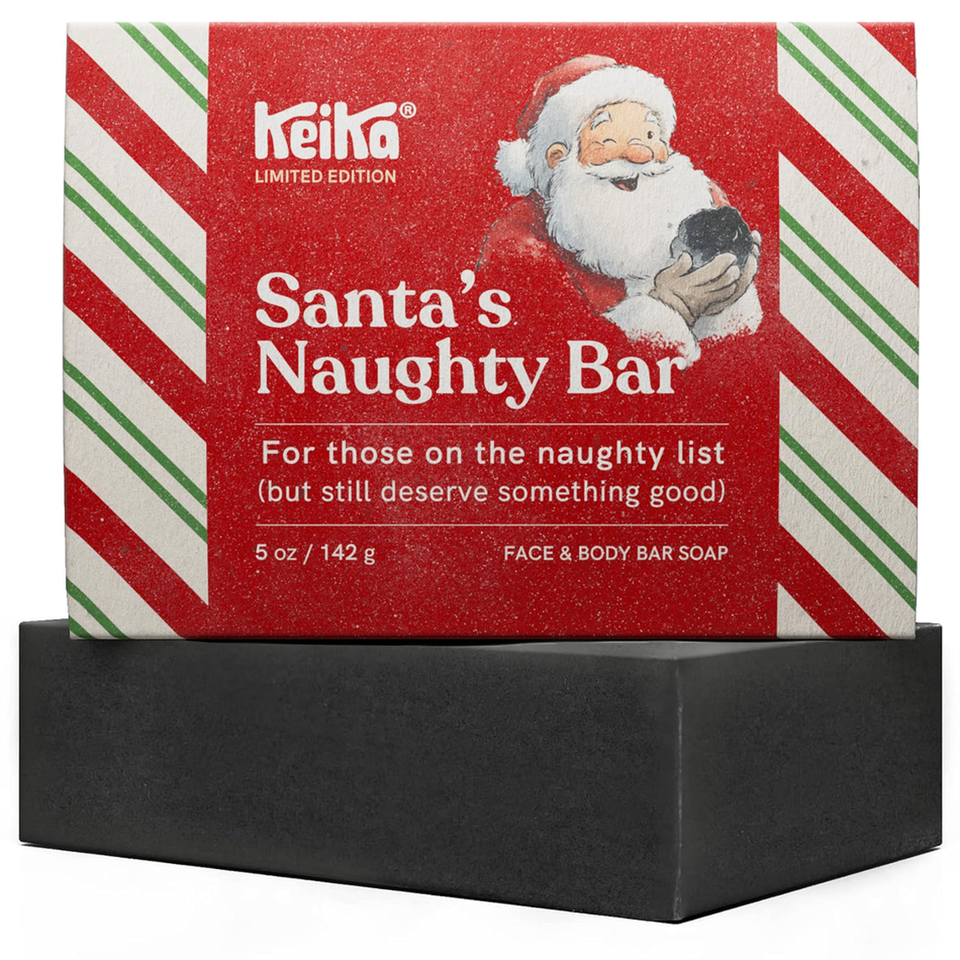 Lump of Coal Soap Charcoal Bar 5 oz Face Body Funny Christmas Stocking ...