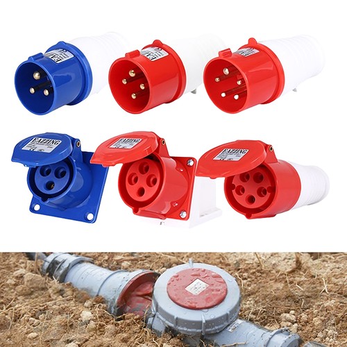 1 Piece Industrial Plug And Socket Waterproof Connector 3PIN 4PIN 5PIN 16A/32A - Afbeelding 9 van 32