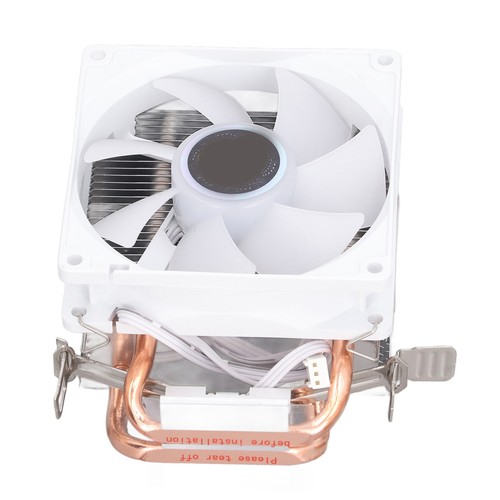 CPU Cooling Fan 3.5in 2 Heat Pipes 3pin 12VDC 2000RPM Hydraulic Bearing CPU A CB - Afbeelding 8 van 24