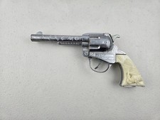 Vintage Kilgore Roy Rogers Toy Iron Cap Gun Horse Grips Engraved 1950s 8.5 Rare
