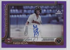 2025 Topps Pro Debut Purple Foil Auto /299 Rikuu Nishida #PD-86 Auto 1m6p