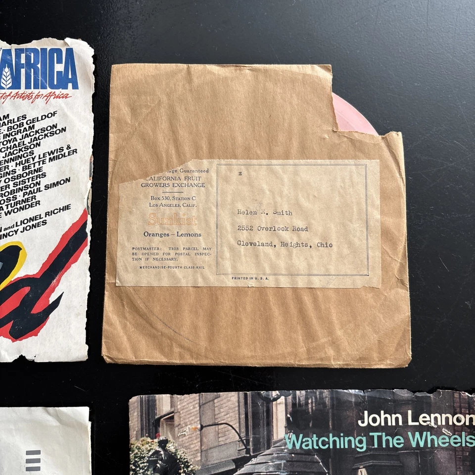 Lot of 7 45rpm Vinyl Records 7” Vintage pop rock, political jazz Lot (8) - Image 4 of 4