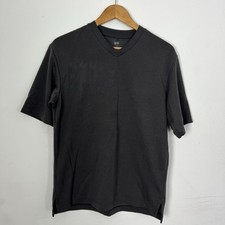 Uniqlo Airism Mens V-Neck T-shirt in Gray, Size S