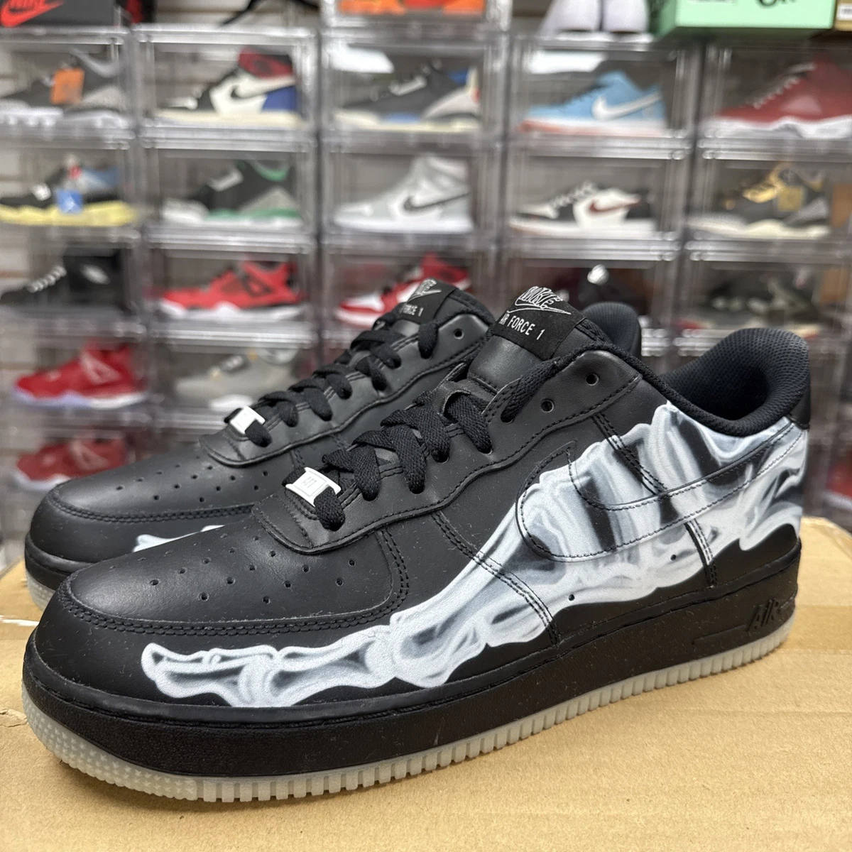 Preços baixos em Nike Air Force 1 '07 QS Black Skeleton | eBay