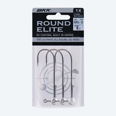 BKK Round Elite Classic Bait Keeper - Jighaken - 3 Stück - alle Größen - 