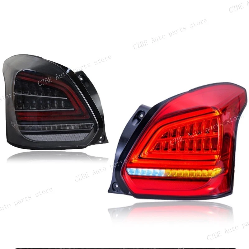 1 par de luces traseras LED para Suzuki Swift 2017-2024 lámpara de señal de giro dinámica ahumada Foto 2 de 4