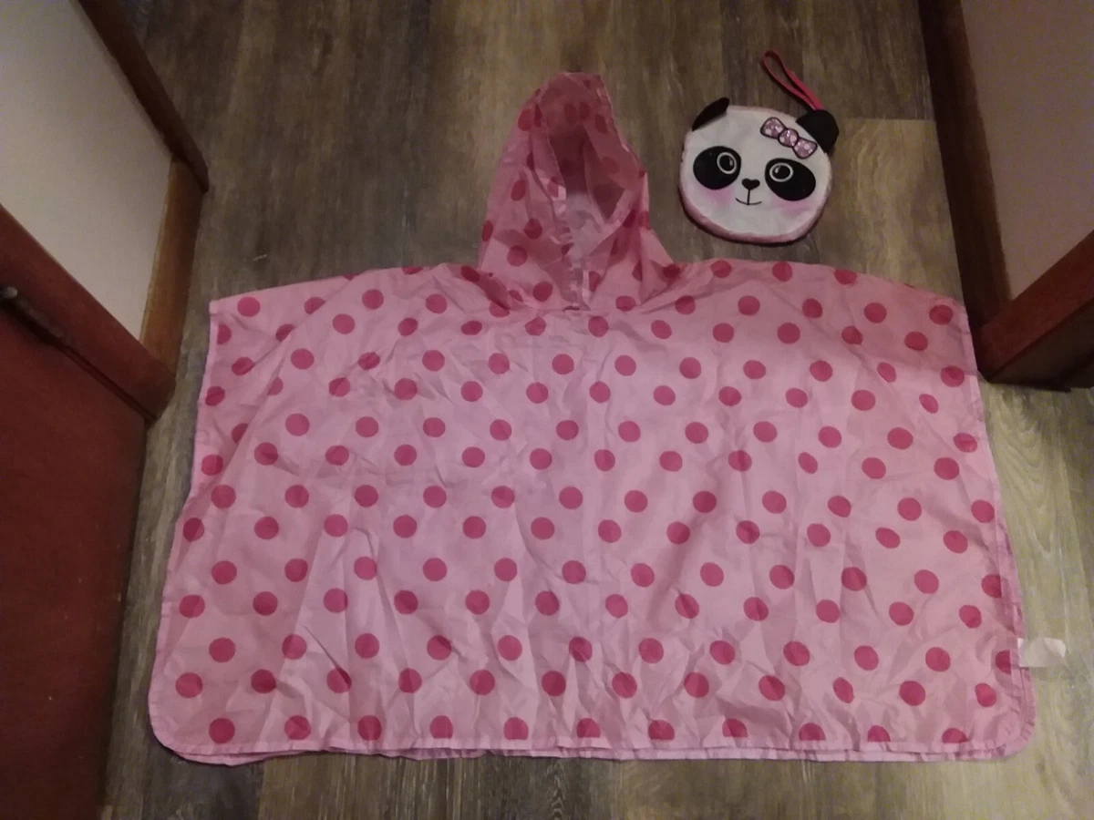 Polka dot rain poncho clearance