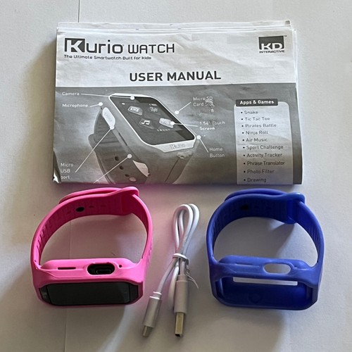 Reloj inteligente Kurio 2.0 para niños 2 bandas rosa y azul - Imagen 5 de 11