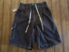 Arizona Mens Brown Medium Swim Trunks - NWT
