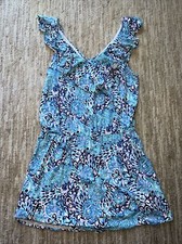 Lilly Pulitzer size medium blue ruffled romper with Alessa