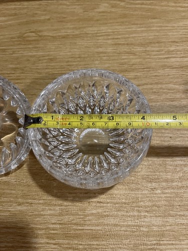 Vintage Gorham Full Lead Crystal Althea ~ Apple Candy Dish ~ Made in Germany 5" - Picture 5 of 6