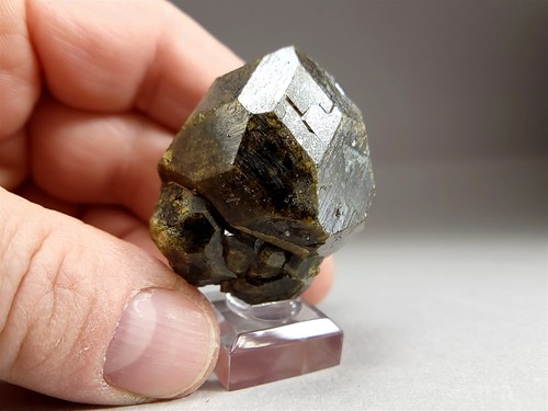 Green Andradite & Grossular Garnet Crystal Specimen - Picture 3 of 6
