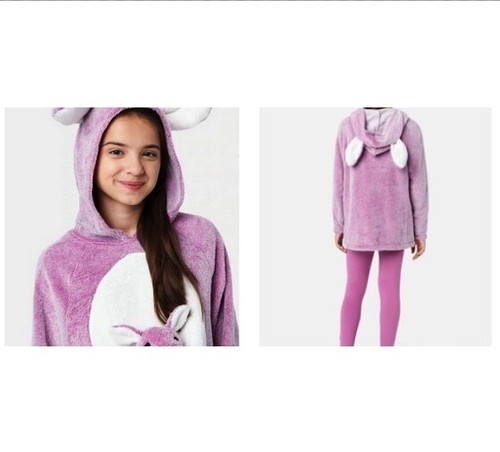 NWT 12 JUSTICE bunny rabbit TOY costume pajamas plush easter christmas winter pj - Picture 2 of 11