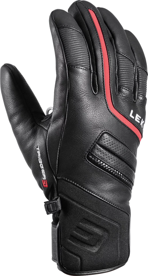 LEKI PHOENIX 3D Schwarz-Rot Handschuhe, Ski, Schi, NEU + OVP !