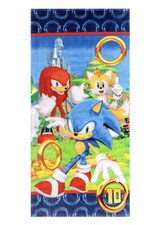 Sonic the Hedgehog Kids Super Soft Cotton Beach Towel, 28  x 58  , Blue