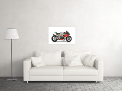 Aprilia Rsv4 Factory Works Fw Gp Motorcycle Wall Art Home Decor