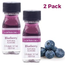 SM LorAnn Blueberry Super Strength 1 dram Bottle 2ct (3 Pack)