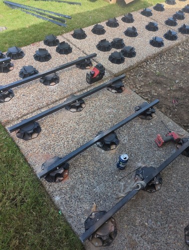 Adjustable Pedestal Deck Riser 10-220mm Levelling feet supports raised floor - Picture 5 of 50