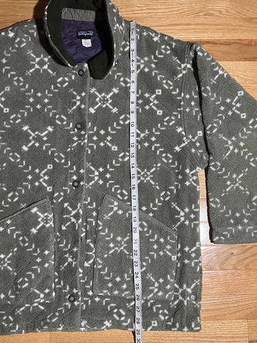 Chaqueta Abrigo Granero Vintage Patagonia Acolchada Polar Talla Mediana Verde Abeto Sno - Imagen 6 de 9