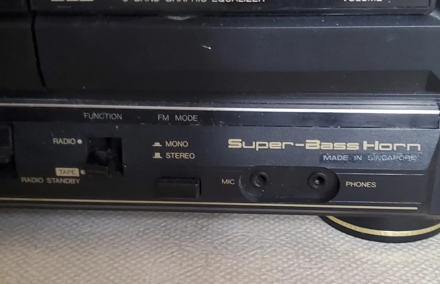 JVC PC90 Boombox Ghetto Blaster Plays and Working But Needs Belt For