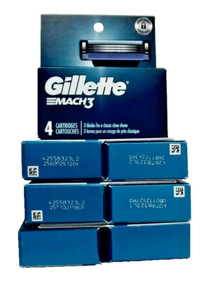 Gillette Mach 3 Refill  Cartridges 28 Count Factory Sealed