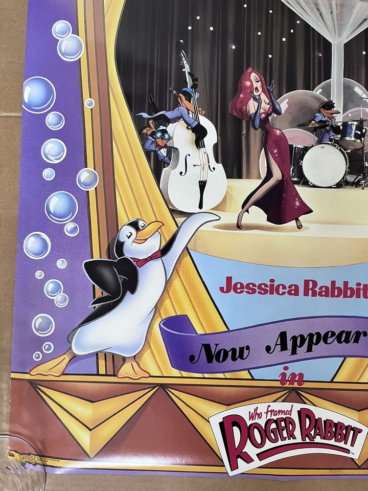 Jessica rabbit vintage poster who framed roger rabbit ink paint club | eBay