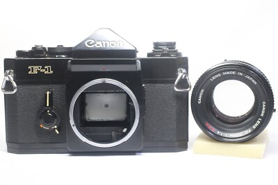 AS IS Canon F-1 Eye Level Film Camera + FD 50mm F/1.4 Lens From