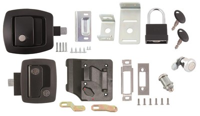 AP Products 013-6203 RV Keyed-A-Like Door Lock Kit - Deluxe, Black