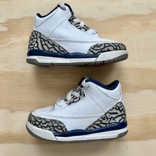 Air Jordan 3 Retro True Blue Toddler Size 6C No Box Authentic