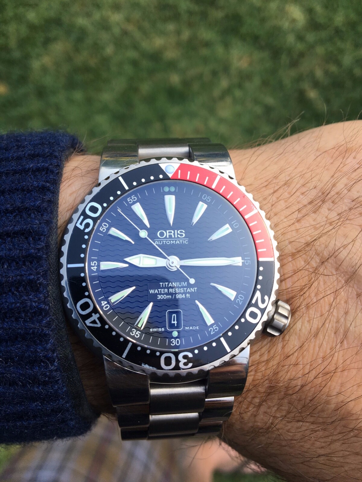 oris divers titan date
