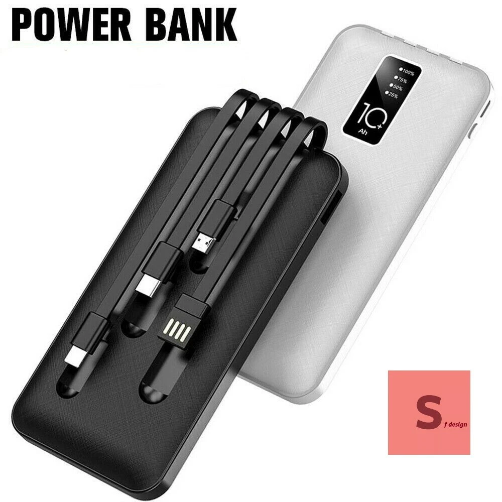 Power Bank Wireless 10000mAh Con Doppia USB E Ventosa – Per IPhone E Dispositivi Qi, Carica 3 Dispositivi Insieme