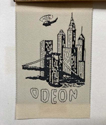 Odeon Big City and Helicopter Vintage 1980s/90s Embroidered Sew-On Patch