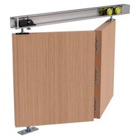 Folding Door Track Bifold Door System Set -1200-3000 mm - 25/40 kg per Door